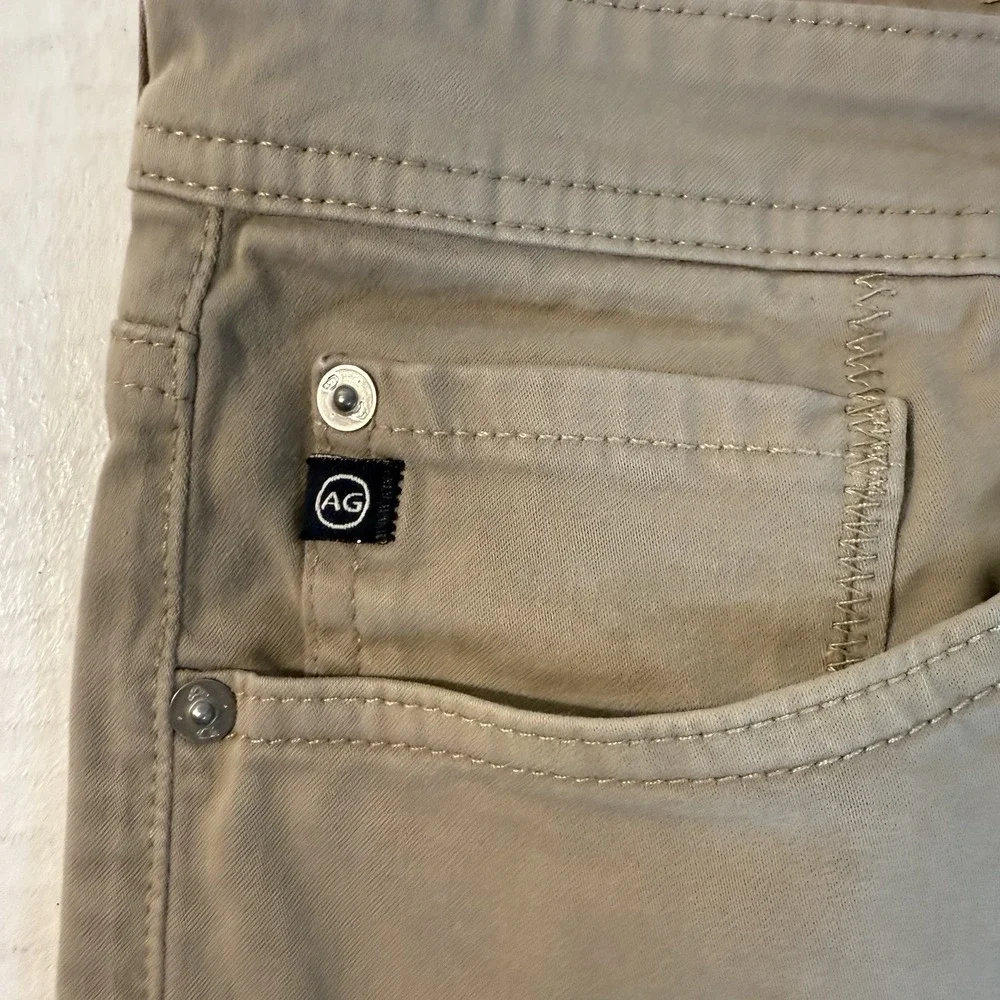 Men's Pants 31x34 AG Adriano Goldschmied The Protege Beige Casual Stretch Blend‎